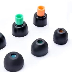 Zotech Replacement Eartips Silicone Earbuds Buds Set for Sony in-Ear Headset WF-1000XM4 WF-1000XM3 MDR-XB50AP XBA-H1 WF-XB700 WF-SP800N S/M/L, 3 Pair (Black)