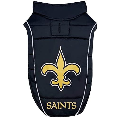 Pets First Pets NFL Licensed Dog & Cat Vest Pet Puffer Down Coat Jacket, Team Color, Small US