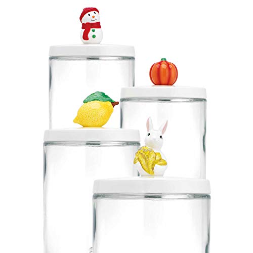 Classic Home Seasons 2 Gallon Ice Cold Clear Glass Beverage Drink Dispenser. Lid & Spigot - Great For Outdoor, Party, & Daily Use