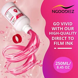 NGOODIEZ DTF Ink Refill for DTF Printer Conversion Kit Direct to Film Printing on T-Shirt (5x250 ml)