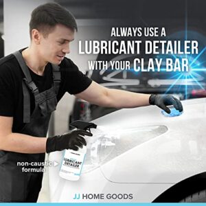 JJ Care Clay Bar - Contains 3 Pack 300gram Clay Bar for Car Detailing (3x100g) + 16.9 fl. oz Clay Bar Lubricant + 2 Pack Microfiber Cloth - Clay Bar Kit - Clay Bars Auto Detailing