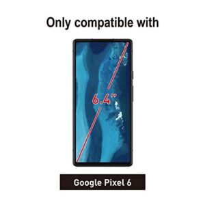 [Fingerprint Compatible][2 Pack] Tempered Glass for Google Pixel 6 Screen Protector[2021], with [Alignment] Designed for Pixel 6, Anti-Fingerprint, Anti-Scratch, No-Bubble, Case Friendly