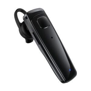 adadpu bluetooth headset - v5.0 wireless handsfree earpiece built-in dual mic noise cancelling, 10 days standby 16hrs hd talktime ultralight headset for iphone android samsung laptop(black)