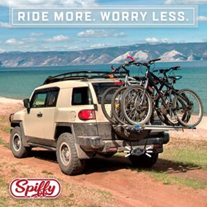 SPIFFY Tow Hitch Cover for 2 Inch Bike Rack Plastic Receiver Trailer Tube Plug | Ride More Worry Less | Made in The USA | Great Gift for Cyclists and Mountain Biking Enthusiasts with Trailer Hitches