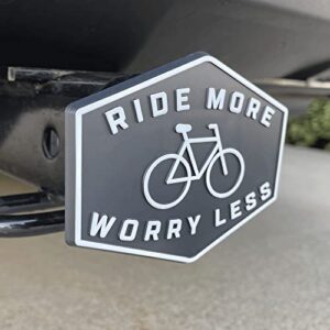 SPIFFY Tow Hitch Cover for 2 Inch Bike Rack Plastic Receiver Trailer Tube Plug | Ride More Worry Less | Made in The USA | Great Gift for Cyclists and Mountain Biking Enthusiasts with Trailer Hitches