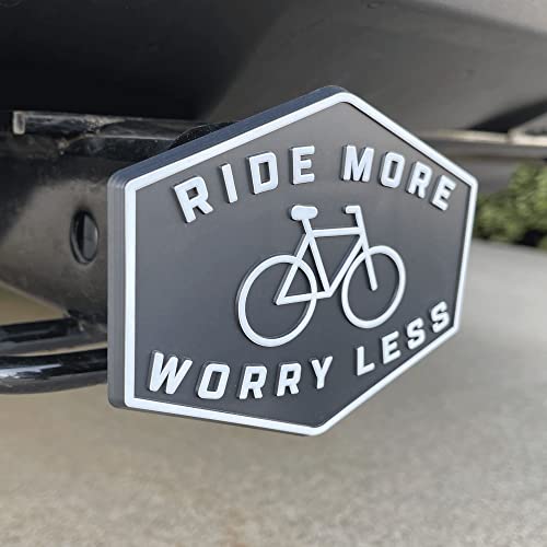 SPIFFY Tow Hitch Cover for 2 Inch Bike Rack Plastic Receiver Trailer Tube Plug | Ride More Worry Less | Made in The USA | Great Gift for Cyclists and Mountain Biking Enthusiasts with Trailer Hitches