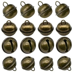 maydahui 100pcs jingle bell 1 inches vintage copper bell antique decorative tone for christmas tree crafts decoration diy bells pet dog cat