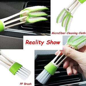 18 Pcs Car Detailing Brushes Kit, Drill Detail Brush Set, Cleaning Kit for Cleaning Wheels, Dashboard, Interior, Exterior, Leather, Air Conditioner, Yellow