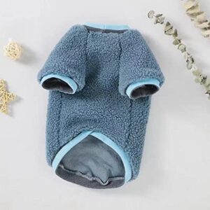 Sweaters Dog Winter Warm Clothes - Hoodies Jackets Sherpa Dog Apparel & Accessories Small Medium Large Pet Clothes Holiday Party for Pet cat Dog Little Daisy Sky Blue 12LBS