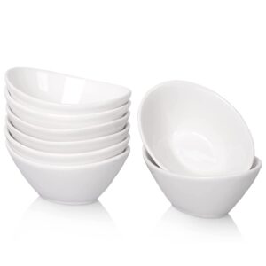 taeochiy 8 pack ceramic dipping bowls, 3 oz soy sauce dish, gravy boat sauce bowls, dip bowl, sauce dish for bbq and party