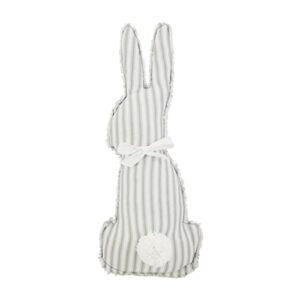 mud pie easter bunny pillow, 24.5" x 11.25", stripe
