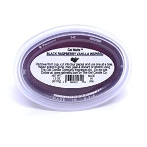 3 Pack of Sweet BLACK RASPBERRY VANILLA inspired aroma Long Lasting Gel Melts™ gel wax for Warmers and Burners PEEL, MELT, ENJOY