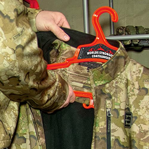 Worlds Strongest Coat Hanger | USA Made | 140 lb Load Capacity | Multipurpose Gear Hanger | Black (40)