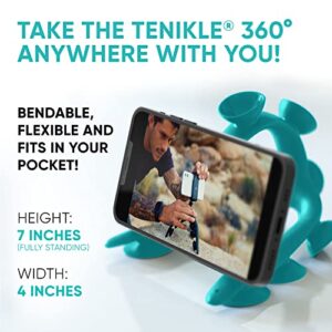 Tenikle® 360° - Flexible Tripod for Camera GoPro, As Seen on Shark Tank, Bendable Suction Cup Camera & Phone Mount, Holder, Compatible w/iPhone & Android ( Black)