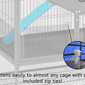 Marketing Holders Clear Cage Edge Liner 8" x 12" Pliable Pack of 8 Pet Rabbit & Guinea Pig cage Urine Guard Side Lining Less Mess Cage Sidng Sheets