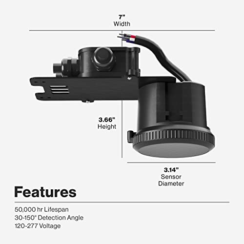 Sunco 4 Pack Occupancy Motion Sensor for UFO LED High Bay, Dimmable 0-10V, 46FT Detection Radius, Adjustable Settings, 120-277V Commercial/Industrial Grade Wet Rated UL Listed