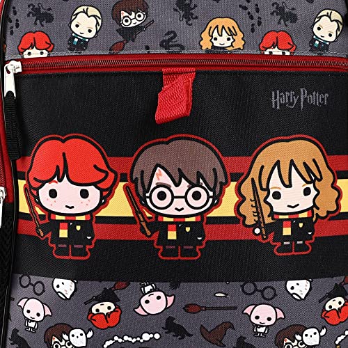 Harry Potter Backpack Chibi Character 5-Piece Kids Backpack Set With Lunch Bag & Other Harry Potter Accessories