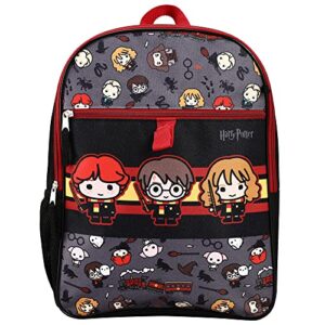 Harry Potter Backpack Chibi Character 5-Piece Kids Backpack Set With Lunch Bag & Other Harry Potter Accessories