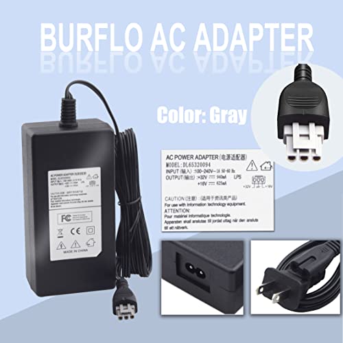 Burflo 32V 940mA Ac Adapter 0957-2146 for HP OfficeJet PSC 1350 1610 5510 6310 All-in-One DeskJet D4260 F4180 Photosmart C3140 C3180 7960 7960v Printer 0957-2094 2084 0950-4466 Power Supply Cord Cable