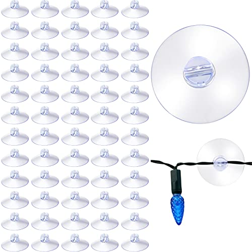 Christmas Light Suction Cup Shower Caddy Large Heavy Strength Heavy Duty Clear Plastic Transparent Light String Mini Suction Cup Hooks Holder for Kitchen Bathroom Shower Caddy Connectors (100 Pieces)