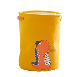 eeqemg household dirty clothes hamper foldable clothes storage bucket, waterproof clothes, toy organizing bag (color : orange, size : one size)