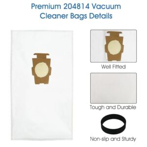 15 PACK Vacuum Cleaner Dust Bags and 2 Belts Compatible with 204811, 204814, 205811 Style F, Substitute for All Generation G3 G4 G5 G6 G7 G8 G9 G10 G11 G12, Ultimate Vacuum Bags