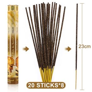 NOSTOSON Incense Sticks, 160 Satya Incense Sticks Gift Set for Smudging and Home Fragrance