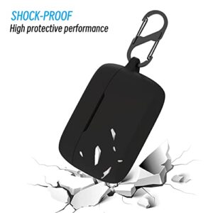 METEQI Shockproof Protective Silicone Cover Compatible with Jabra Elite 3 (Black)
