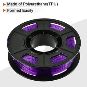 MECCANIXITY 1.75mm Filament TPU Purple 0.25KG Dimensional Accuracy +/- 0.05mm for 3D Printer