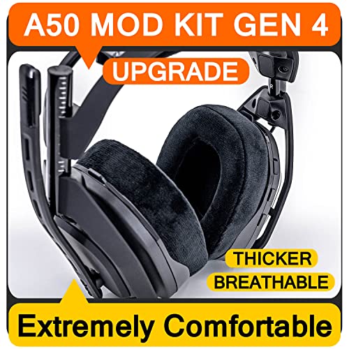 Astro A50 Replacement Earpads for Astro A50 GEN4 Gaming Headset - Astro a50 mod kit/Astro a50 Accessories (Velour)