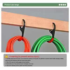 Angelhoo Self-Grasping Rafter Hooks, Steel Clothes Grasping Hangers, Special Design Self-gripping Hangers, Anti-Rust and Anti-Skid Hooks, Strong Storage Hooks for The Beam