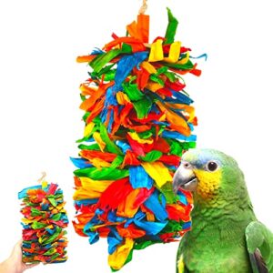 bonka bird toys 3619 huge corn silk cascade colorful natural shredding rainbow lightweight foraging conure cockatiel budgie finch lovebird