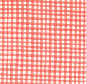 michael miller gingham play, coral