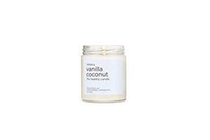 lavanila natural soy candle (2-pack), vanilla coconut scented - clean burning, handcrafted, 7 oz each
