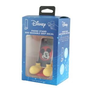 Disney Mickey Mouse Feet Cell Phone Stand with Bonus Decal Sticker- Cell Phone Holder for Home/Office-Universal Desk Phone Stand Compatible with Android/iPhone and More- Red