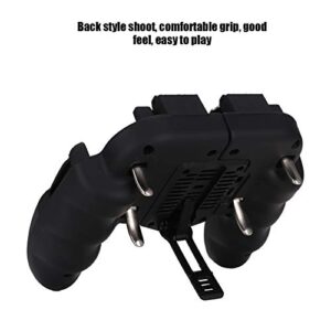 Smartphone Gamepad, Durable Black Mobile Gaming Handle Convinient for Smartphone for Phones