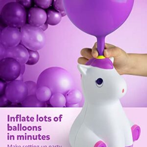 Coogam Unicorn Balloon Pump, Electric Air Ballon Blower, Portable Inflator for Party Wedding Birthday Xmas Baby Shower DIY Decoration (White)