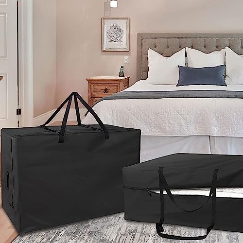 Joymo Folding Mattress Storage Bag for 6" Queen, Waterproof Foldable Mattress Cover for Moving, Heavy Duty Dustproof Floor Mattress Carry Case (28"x61"x18")