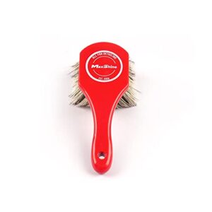Maxshine Wheel & Body Cleaning Brush – Medium Duty, Strong and High Density Bristles, Used with Chemical Cleaners, Wheel, Tire, Engine Brushing