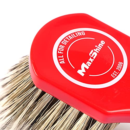 Maxshine Wheel & Body Cleaning Brush – Medium Duty, Strong and High Density Bristles, Used with Chemical Cleaners, Wheel, Tire, Engine Brushing