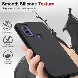 LeYi for Moto G Pure Phone Case: Moto G Power 2022 Phone Case with [2 x Tempered Glass Screen Protector], Full-Body Shockproof Silicone Phone Case for Moto G Pure/Motorola G Power 2022, Black