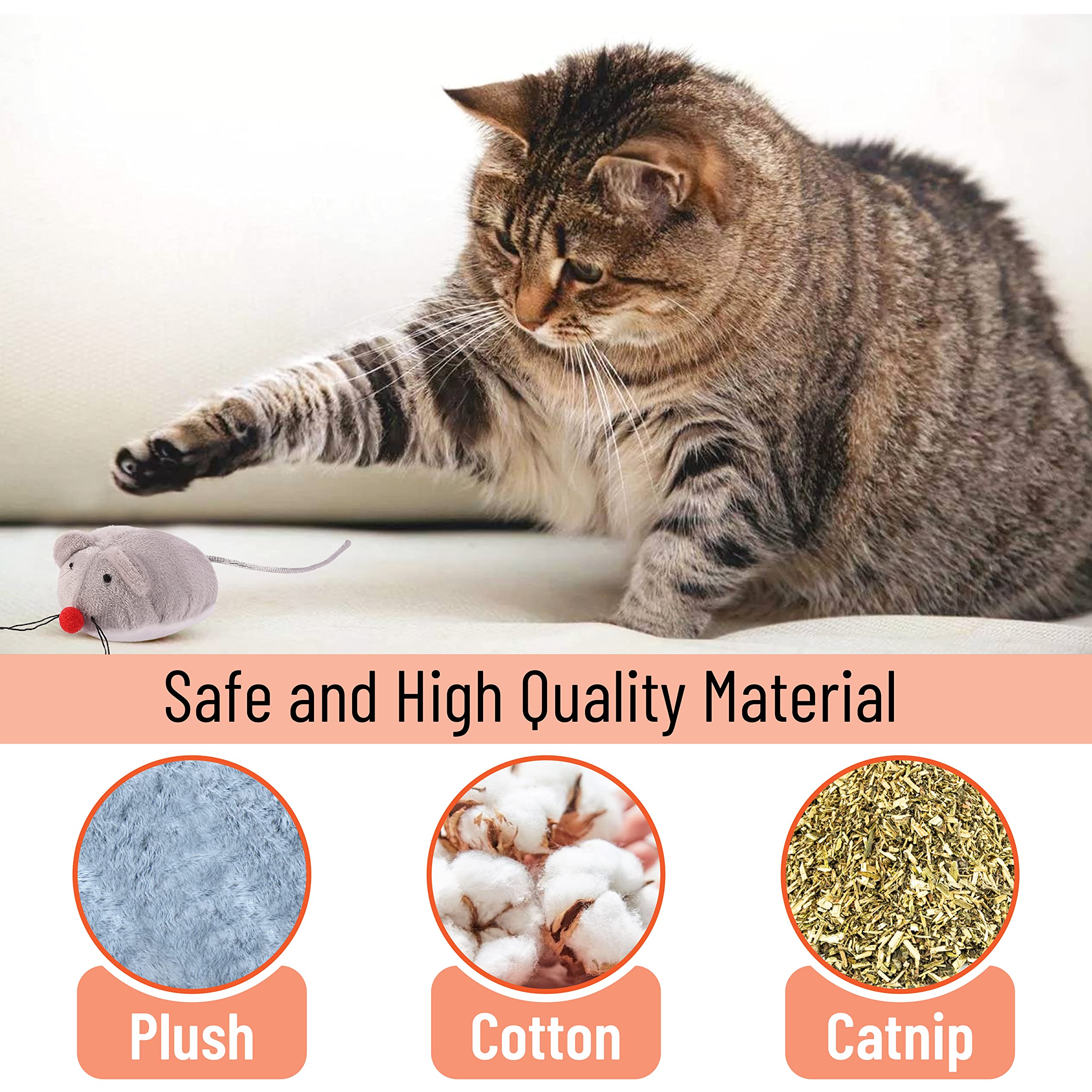 Mr. Pen- Catnip Toys, 7 Pcs, Mouse Cat Toy, Catnip Toys for Indoor Cats, Cat Nip Toys, Catnip Toys for Cats, Mouse Toy for Cats, Cat Toy Mouse, Toys with Catnip, Cat Toys Mice