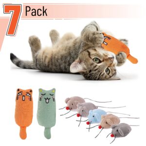 Mr. Pen- Catnip Toys, 7 Pcs, Mouse Cat Toy, Catnip Toys for Indoor Cats, Cat Nip Toys, Catnip Toys for Cats, Mouse Toy for Cats, Cat Toy Mouse, Toys with Catnip, Cat Toys Mice