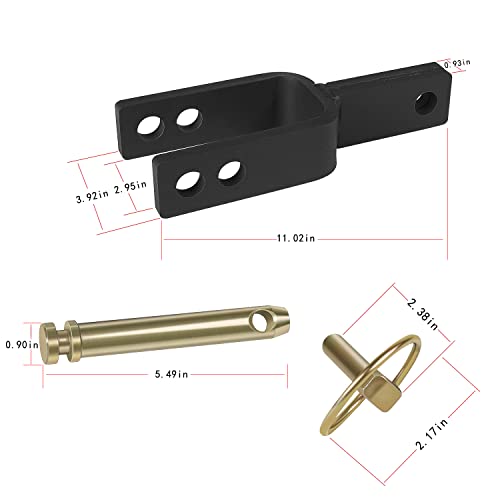 Versatile Quick Hitch Adapter Used to Adjust Top Link Bracket Movements for Category 1 top Link