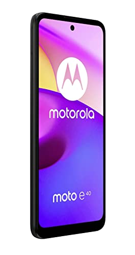 Motorola Moto e40 Dual-SIM 64GB ROM + 4GB RAM (GSM Only | No CDMA) Factory Unlocked 4G/LTE Smartphone (Black) - International Version