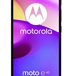 Motorola Moto e40 Dual-SIM 64GB ROM + 4GB RAM (GSM Only | No CDMA) Factory Unlocked 4G/LTE Smartphone (Black) - International Version