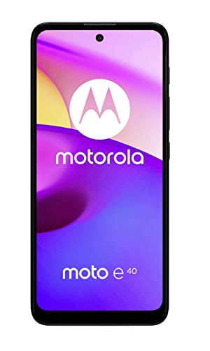 Motorola Moto e40 Dual-SIM 64GB ROM + 4GB RAM (GSM Only | No CDMA) Factory Unlocked 4G/LTE Smartphone (Black) - International Version