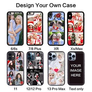 Personalized Multiple Pictures/Photos Customized Gift Custom Phone Case for iPhone 15 14 13 Pro Max Mini 12 11 Samsung S23 S22 S21 S20 FE Ultra Plus Note 20 10 A53 A03S A02S A13 A32 A51 A71 Black