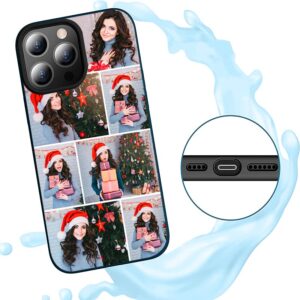 Personalized Multiple Pictures/Photos Customized Gift Custom Phone Case for iPhone 15 14 13 Pro Max Mini 12 11 Samsung S23 S22 S21 S20 FE Ultra Plus Note 20 10 A53 A03S A02S A13 A32 A51 A71 Black