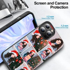 Personalized Multiple Pictures/Photos Customized Gift Custom Phone Case for iPhone 15 14 13 Pro Max Mini 12 11 Samsung S23 S22 S21 S20 FE Ultra Plus Note 20 10 A53 A03S A02S A13 A32 A51 A71 Black